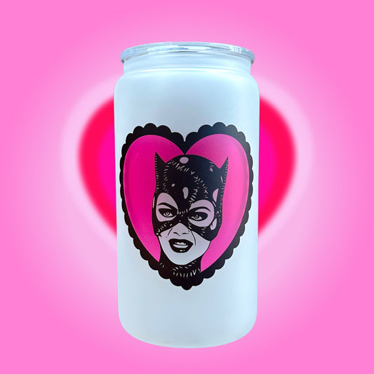 Catwoman Double Sided - 16 oz. Cup - w/ Lid & Straw