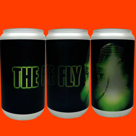 The Fly Frosted Glass w/ Lid & Straw